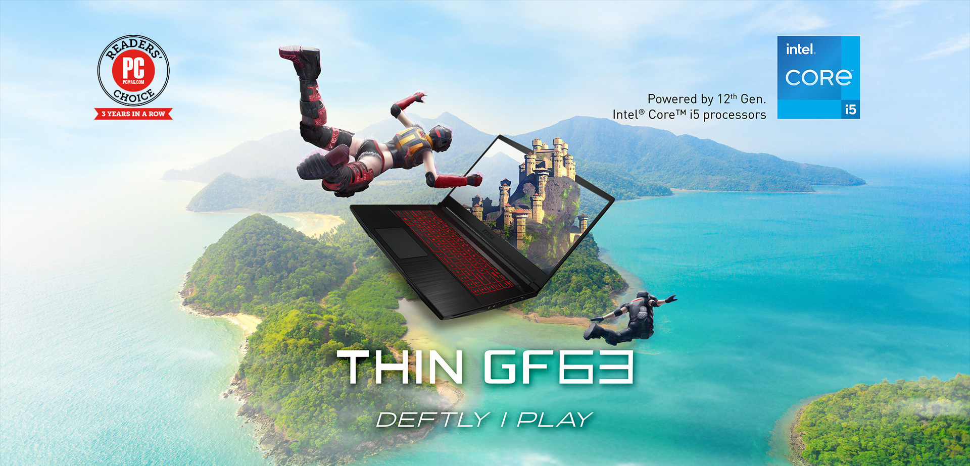 MSI GF Series Thin GF63 Gaming Laptop